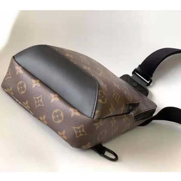Louis Vuitton Unisex Avenue Sling Bag Monogram Macassar Coated Canvas Textile Lining - Image 5