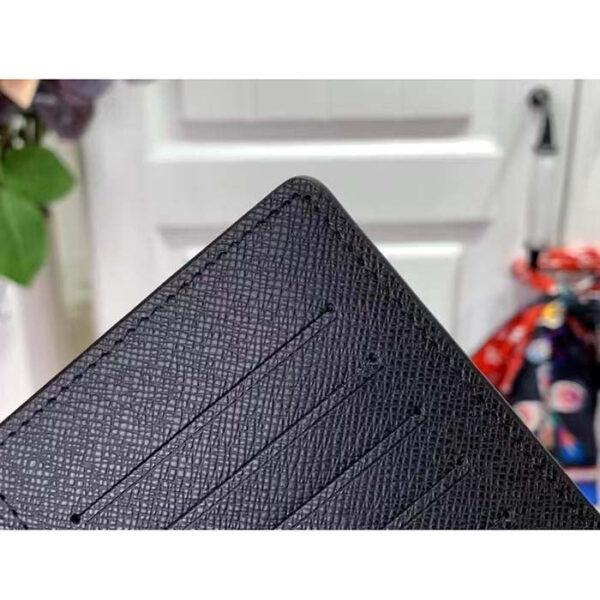 Louis Vuitton Unisex Brazza Wallet Sunrise Monogram Eclipse Coated Canvas Cowhide Leather - Image 9