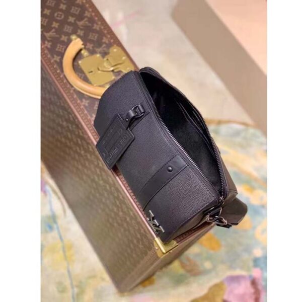 Louis Vuitton Unisex City Keepall Bag Black Aerogram Grained Calf Leather - Image 6