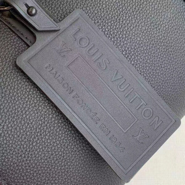 Louis Vuitton Unisex City Keepall Bag Black Aerogram Grained Calf Leather - Image 7