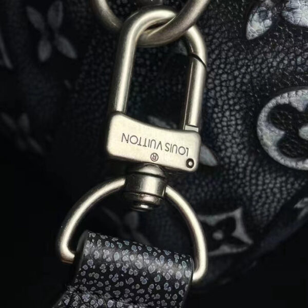 Louis Vuitton Unisex City Keepall Bag Black Charcoal Cowhide Leather - Image 10