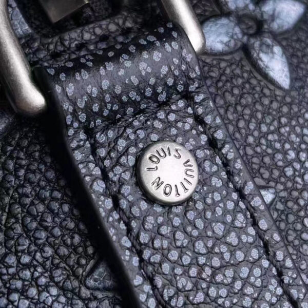 Louis Vuitton Unisex City Keepall Bag Black Charcoal Cowhide Leather - Image 9