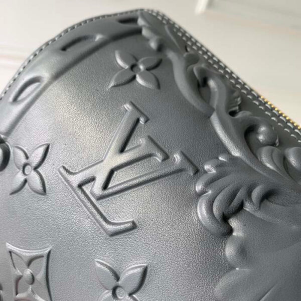 Louis Vuitton Unisex City Keepall Bag Dark Shadow Gray Calf Leather - Image 7