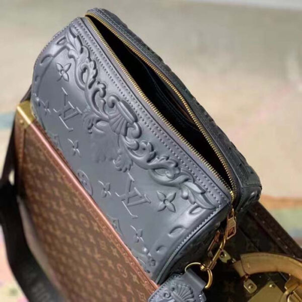 Louis Vuitton Unisex City Keepall Bag Dark Shadow Gray Calf Leather Cowhide - Image 3