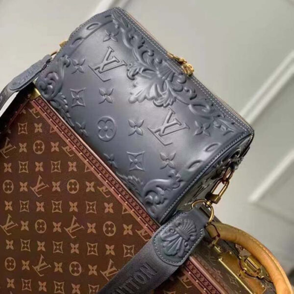 Louis Vuitton Unisex City Keepall Bag Dark Shadow Gray Calf Leather Cowhide - Image 2