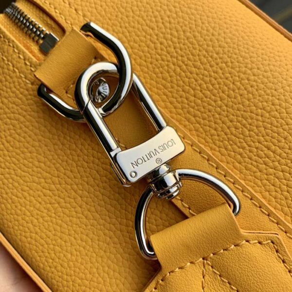 Louis Vuitton Unisex City Keepall Bag Saffron Yellow LV Aerogram Cowhide Leather - Image 8