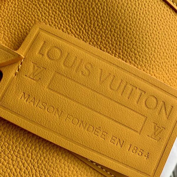 Louis Vuitton Unisex City Keepall Bag Saffron Yellow LV Aerogram Cowhide Leather - Image 9