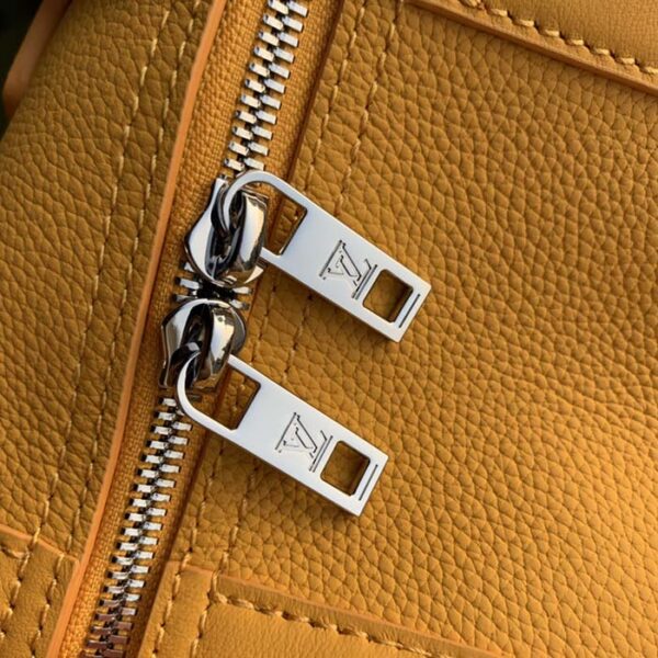 Louis Vuitton Unisex City Keepall Bag Saffron Yellow LV Aerogram Cowhide Leather - Image 7