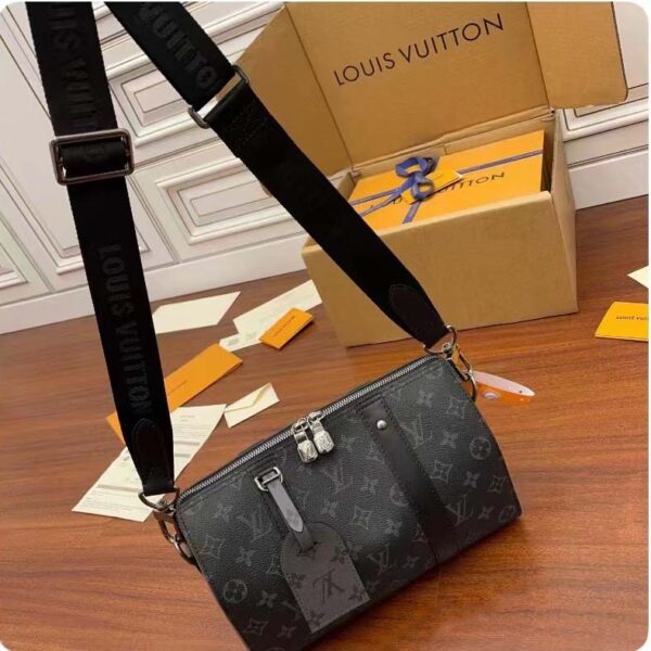 Louis Vuitton Unisex City Keepall Monogram Eclipse Monogram Eclipse Reverse Coated Canvas - Image 4