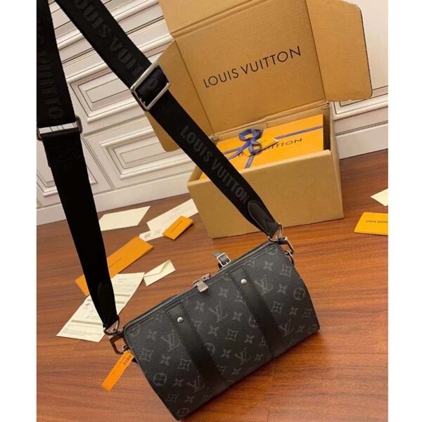 Louis Vuitton Unisex City Keepall Monogram Eclipse Monogram Eclipse Reverse Coated Canvas - Image 3