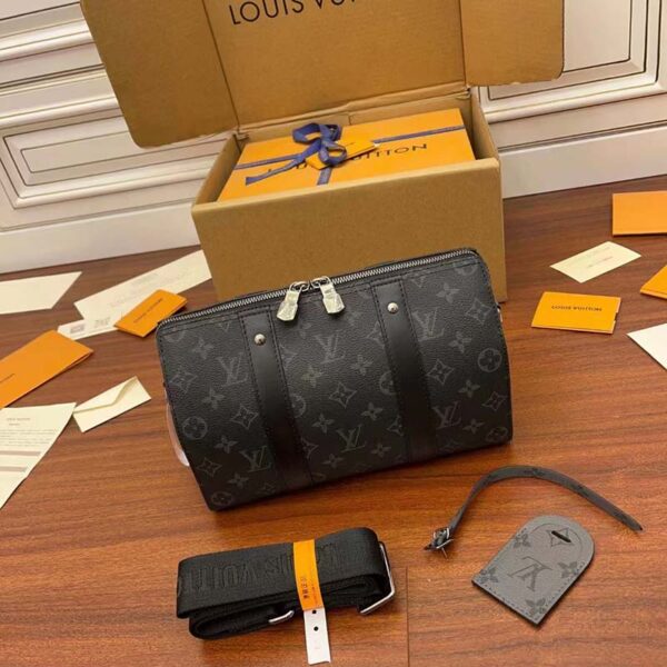 Louis Vuitton Unisex City Keepall Monogram Eclipse Monogram Eclipse Reverse Coated Canvas - Image 5
