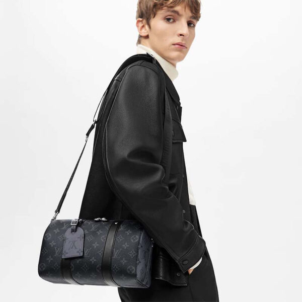 Louis Vuitton Unisex City Keepall Monogram Eclipse Monogram Eclipse Reverse Coated Canvas - Image 14