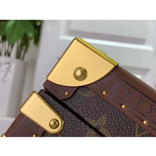 Louis Vuitton Unisex Coffret Trésor 24 Monogram Canvas Microfiber Lining Golden Brass - Image 10
