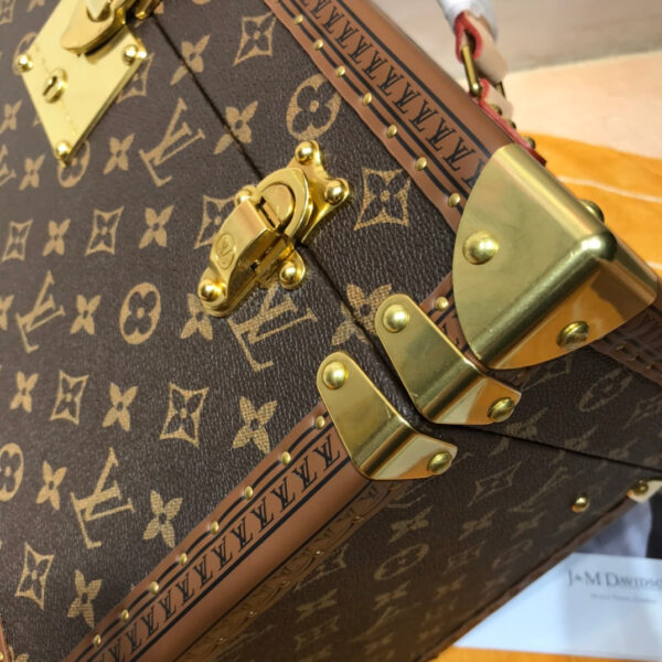 Louis Vuitton Unisex Coffret Tresor 24 Monogram Canvas Microfiber Lining Golden Brass - Image 6