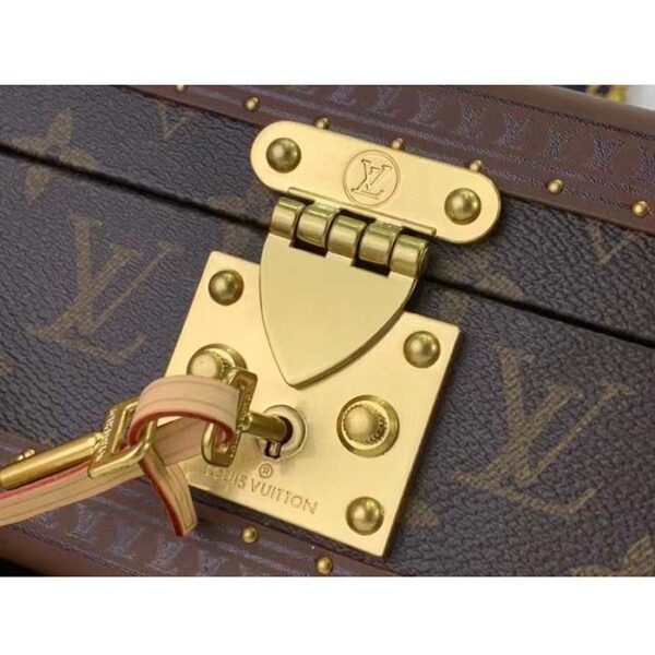 Louis Vuitton Unisex Coffret Trésor 24 Monogram Canvas Microfiber Lining Golden Brass - Image 8