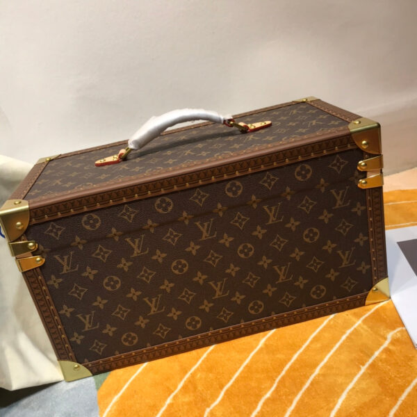 Louis Vuitton Unisex Coffret Tresor 24 Monogram Canvas Microfiber Lining Golden Brass - Image 3