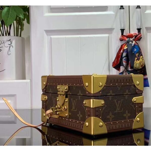 Louis Vuitton Unisex Coffret Trésor 24 Monogram Canvas Microfiber Lining Golden Brass - Image 3