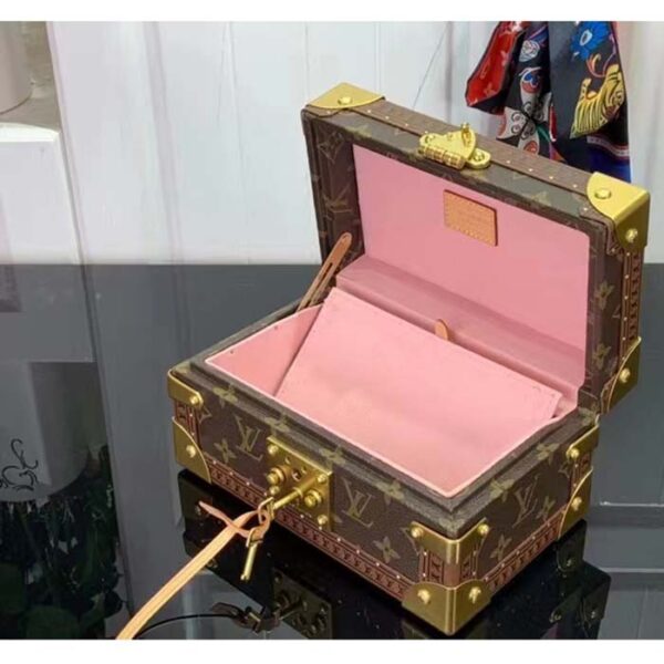Louis Vuitton Unisex Coffret Trésor 24 Monogram Canvas Microfiber Lining Golden Brass - Image 7