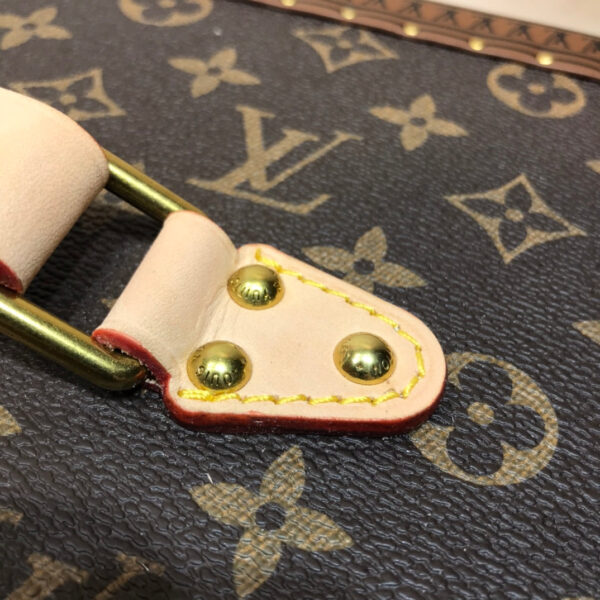 Louis Vuitton Unisex Coffret Tresor 24 Monogram Canvas Microfiber Lining Golden Brass - Image 8