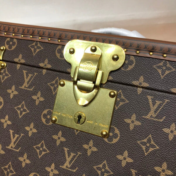 Louis Vuitton Unisex Coffret Tresor 24 Monogram Canvas Microfiber Lining Golden Brass - Image 5