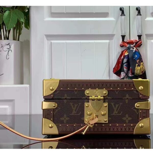 Louis Vuitton Unisex Coffret Trésor 24 Monogram Canvas Microfiber Lining Golden Brass - Image 2