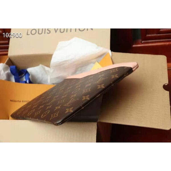 Louis Vuitton Unisex Daily Pouch Brown Monogram Coated Canvas and Cowhide Leather - Image 6