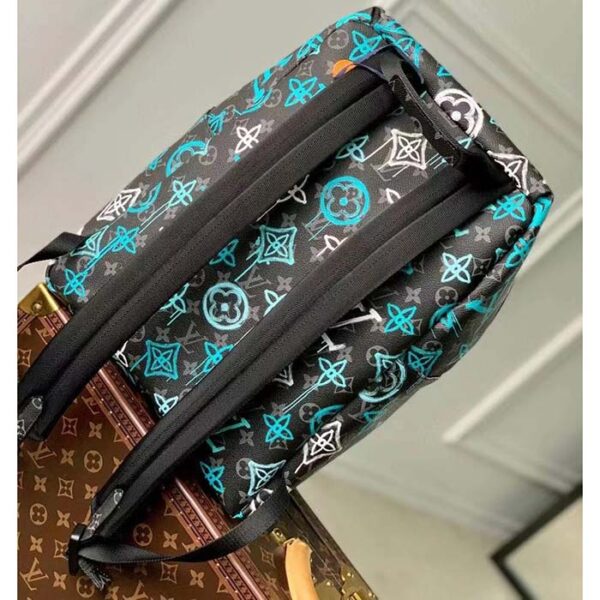 Louis Vuitton Unisex Discovery Backpack LV Graffiti Green Monogram Coated Canvas - Image 4