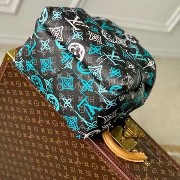 Louis Vuitton Unisex Discovery Backpack LV Graffiti Green Monogram Coated Canvas - Image 6