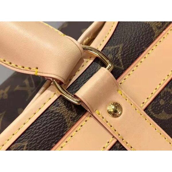 Louis Vuitton Unisex Dog Bag Carrier Brown Monogram Coated Canvas Cowhide Leather - Image 7
