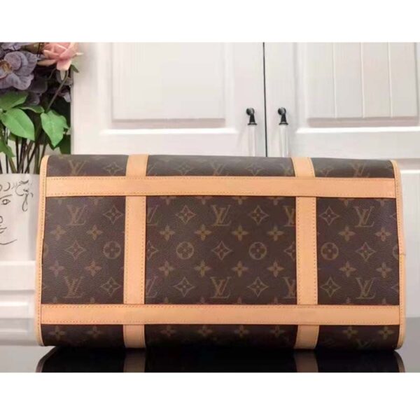 Louis Vuitton Unisex Dog Bag Carrier Brown Monogram Coated Canvas Cowhide Leather - Image 5