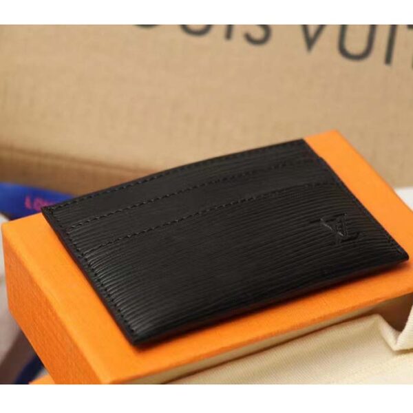 Louis Vuitton Unisex Double Card Holder Taiga Leather Cowhide Leather Lining - Image 5