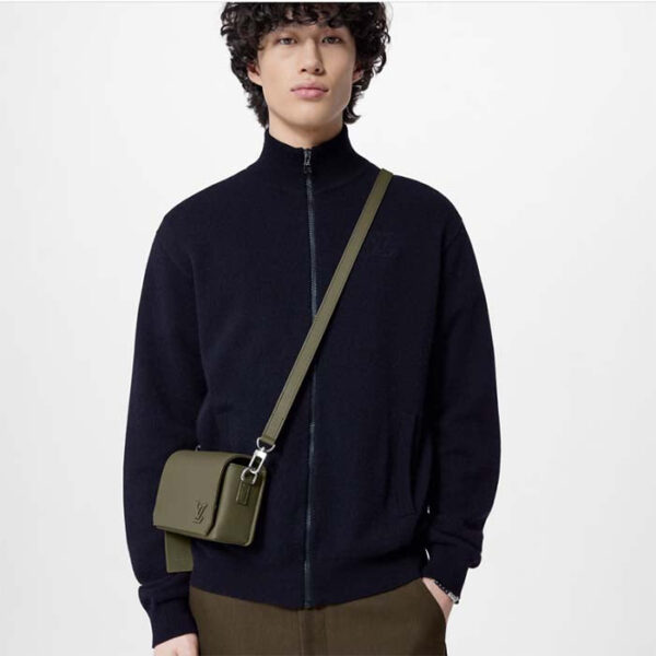 Louis Vuitton Unisex Fastline Wearable Wallet Khaki Green Cowhide Leather - Image 12