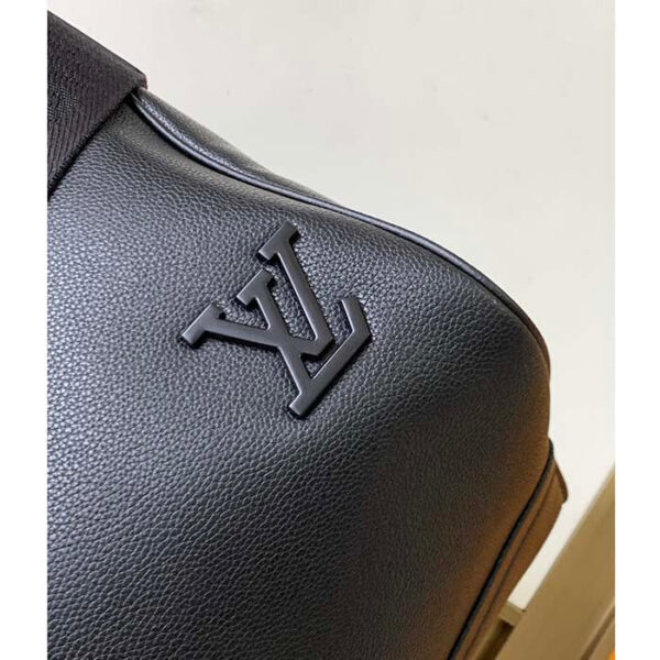 Louis Vuitton Unisex Keepall Bandoulière 50 Travel Bag Black LV Aerogram Cowhide Leather - Image 7