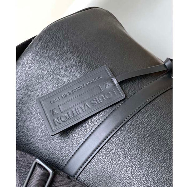 Louis Vuitton Unisex Keepall Bandoulière 50 Travel Bag Black LV Aerogram Cowhide Leather - Image 6
