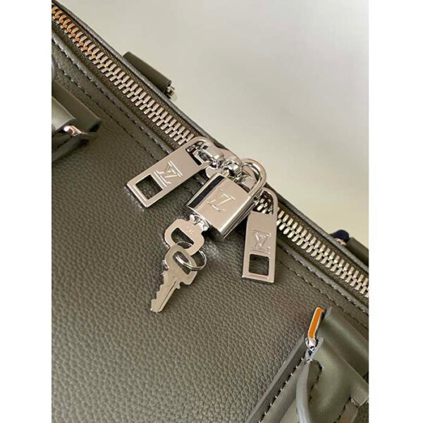 Louis Vuitton Unisex Keepall Bandoulière 50 Travel Bag Khaki LV Aerogram Cowhide Leather - Image 7