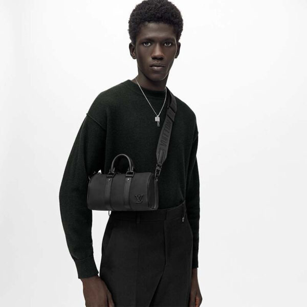 Louis Vuitton Unisex Keepall XS Black Aerogram Cowhide Leather Double Zipped Closure - Image 18