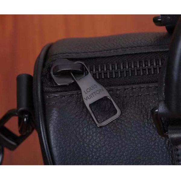 Louis Vuitton Unisex Keepall XS Black Aerogram Cowhide Leather Double Zipped Closure - Image 13