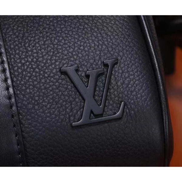 Louis Vuitton Unisex Keepall XS Black Aerogram Cowhide Leather Double Zipped Closure - Image 11