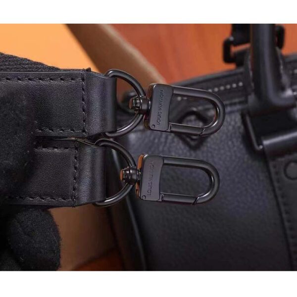 Louis Vuitton Unisex Keepall XS Black Aerogram Cowhide Leather Double Zipped Closure - Image 9