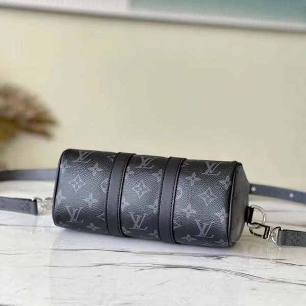 Louis Vuitton Unisex Keepall XS Monogram Eclipse Reverse Coated Canvas Cowhide - Image 4