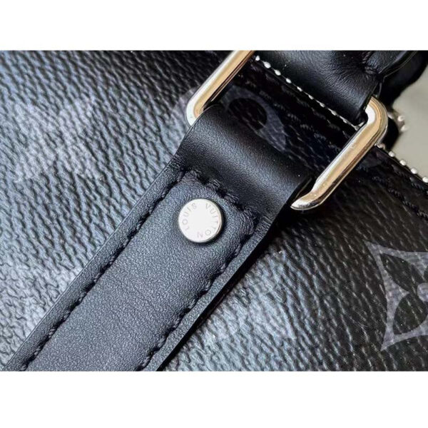 Louis Vuitton Unisex Keepall XS Monogram Eclipse Reverse Coated Canvas Cowhide - Image 8