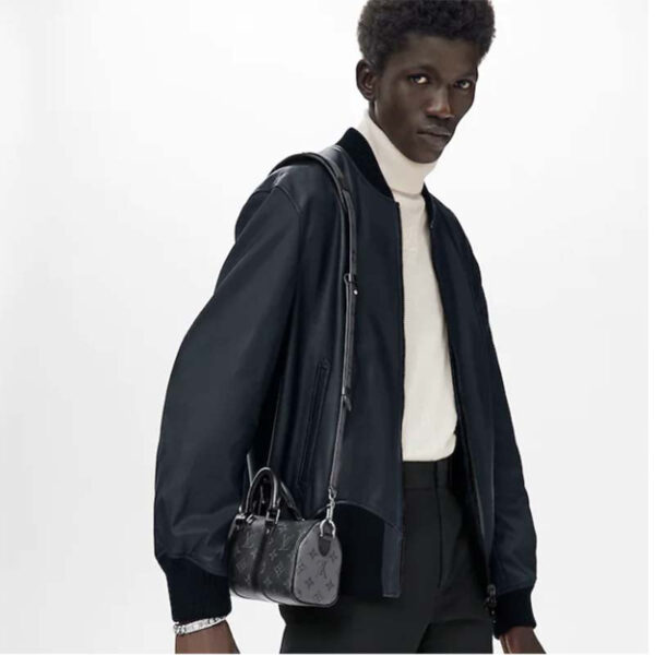 Louis Vuitton Unisex Keepall XS Monogram Eclipse Reverse Coated Canvas Cowhide - Image 11