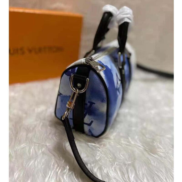 Louis Vuitton Unisex Keepall XS Monogram Watercolor Blue Coated Canvas Cowhide Leather - Image 6