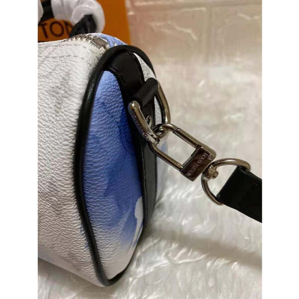 Louis Vuitton Unisex Keepall XS Monogram Watercolor Blue Coated Canvas Cowhide Leather - Image 9