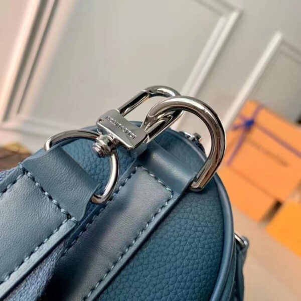 Louis Vuitton Unisex Keepall XS Travel Bag Blue Aerogram Cowhide Leather - Image 7