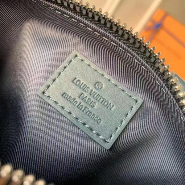 Louis Vuitton Unisex Keepall XS Travel Bag Blue Aerogram Cowhide Leather - Image 10