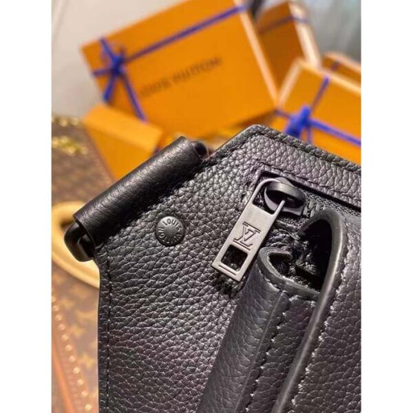 Louis Vuitton Unisex LV Aerogram Takeoff Sling Black Grained Calf Leather - Image 6
