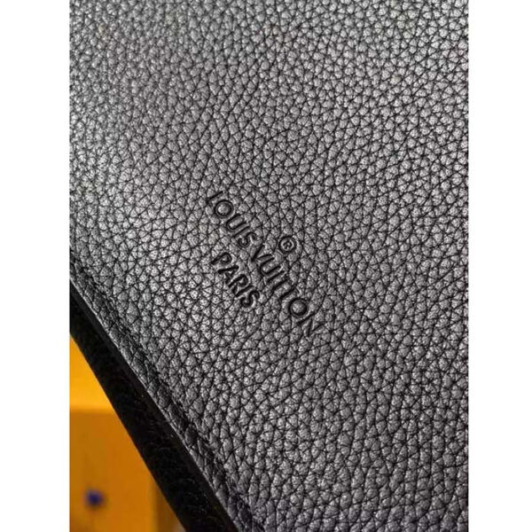 Louis Vuitton Unisex LV Aerogram Takeoff Sling Black Grained Calf Leather - Image 8