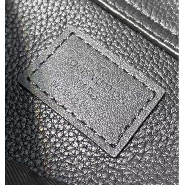 Louis Vuitton Unisex LV Aerogram Takeoff Sling Black Grained Calf Leather - Image 9