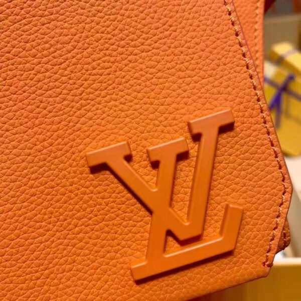 Louis Vuitton Unisex LV Aerogram Takeoff Sling Saffron Yellow Cowhide Leather - Image 7